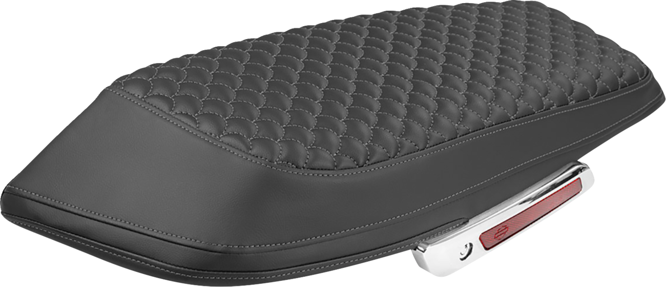 SADDLEMEN Saddlebag Lid Covers - Dragon Scale - Gray Stitch - FLH/FLT '23-'25 L870-23-20902