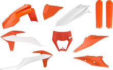 POLISPORT Full Body Kit - White/Orange OEM - KTM - EX/XC '20-'23 91325