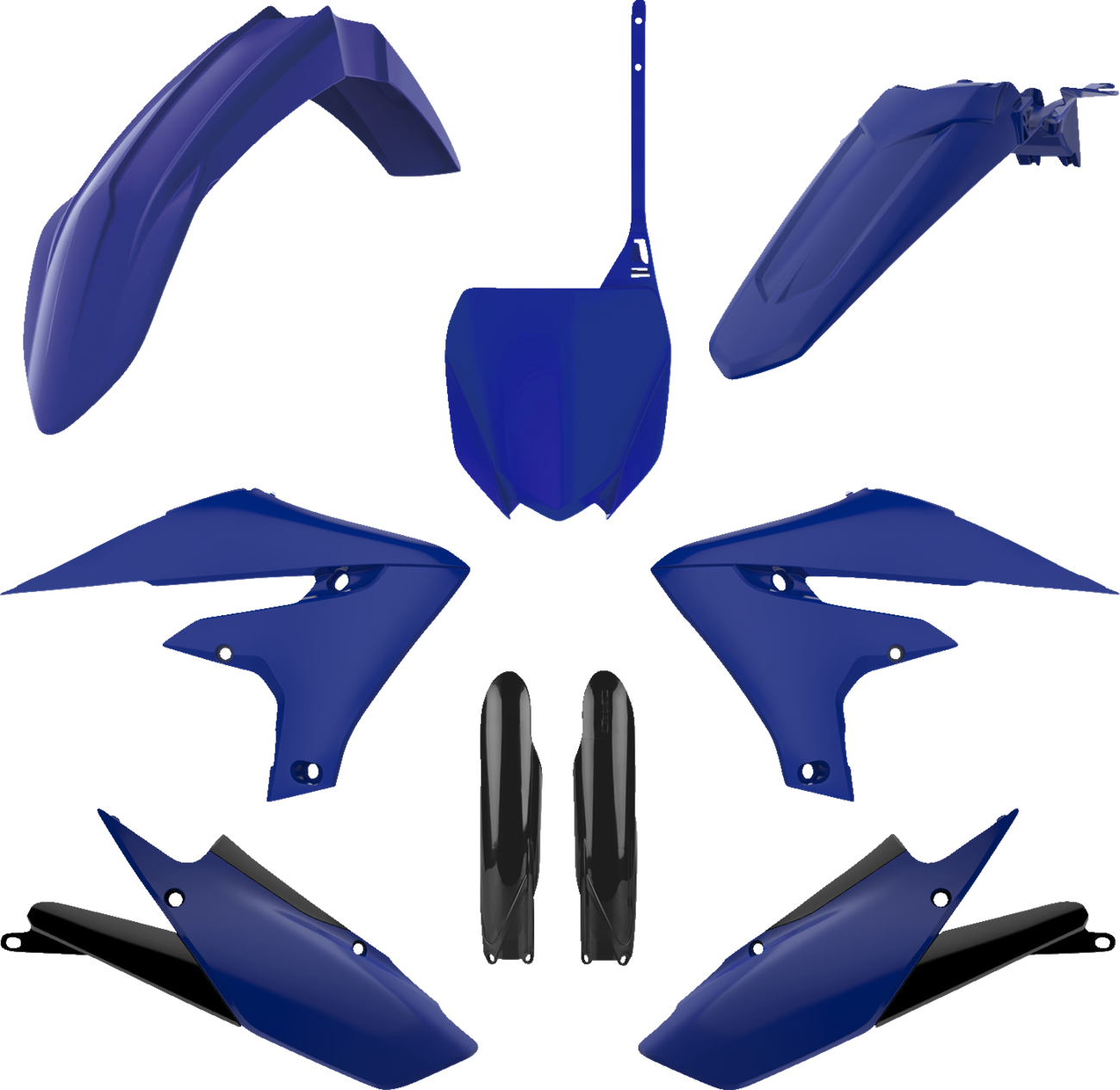 POLISPORT Full Plastic Kit - Blue/Black - Yamaha - YZ '18-'24 91412