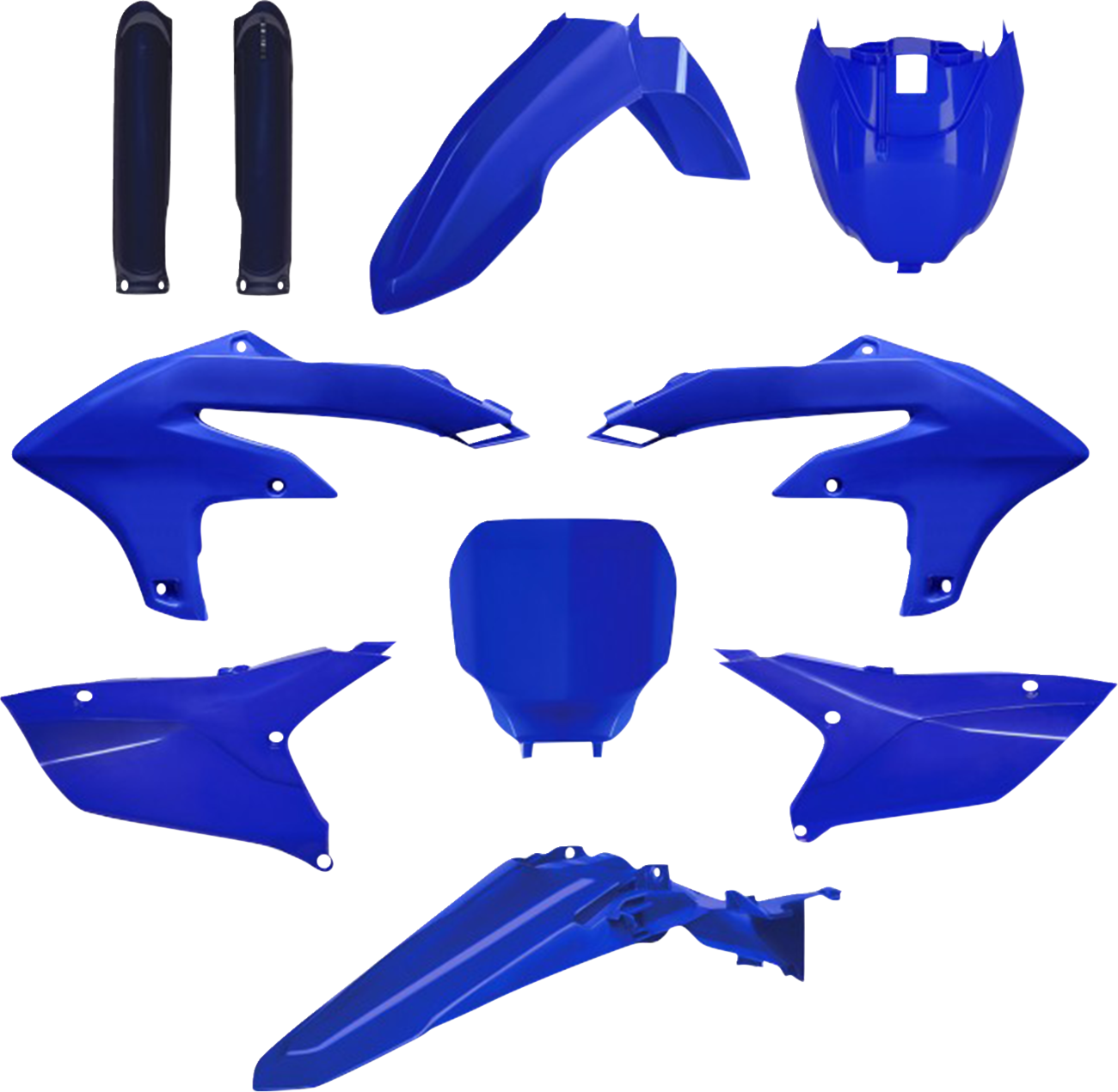 POLISPORT Full Plastic Kit - Black/Blue OEM - Yamaha - YZ '23-'25 91610