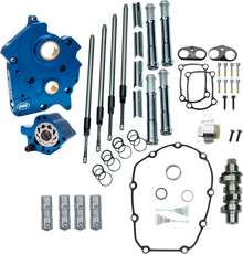 S&S CYCLE Cam Chest Kit - Oil Cooled - Chain Drive - 475 Cam - Chrome Pushrod Tubes - M8 310-1004C