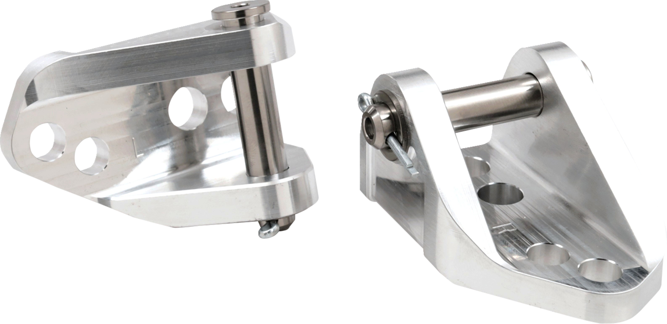 WORKS CONNECTION Foot Peg Mounts - Aluminum - Kawasaki KX 20-525
