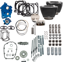 S&S CYCLE Power Pack - Oil Cooled - 550G - Black Granite w/Highlight - Chrome Pushrod Tubes - M8 310-1110D