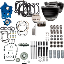 S&S CYCLE Power Pack - Oil Cooled - 550G - Wrinkle Black w/Highlight - Black Pushrod Tubes - M8 310-1058D
