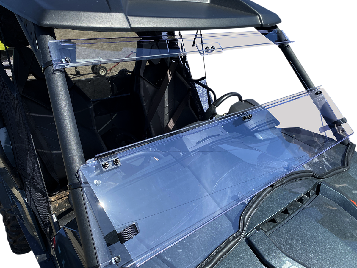 MOOSE OFFROAD Full Folding Windshield - Deluxe - Commander V000352-12200M