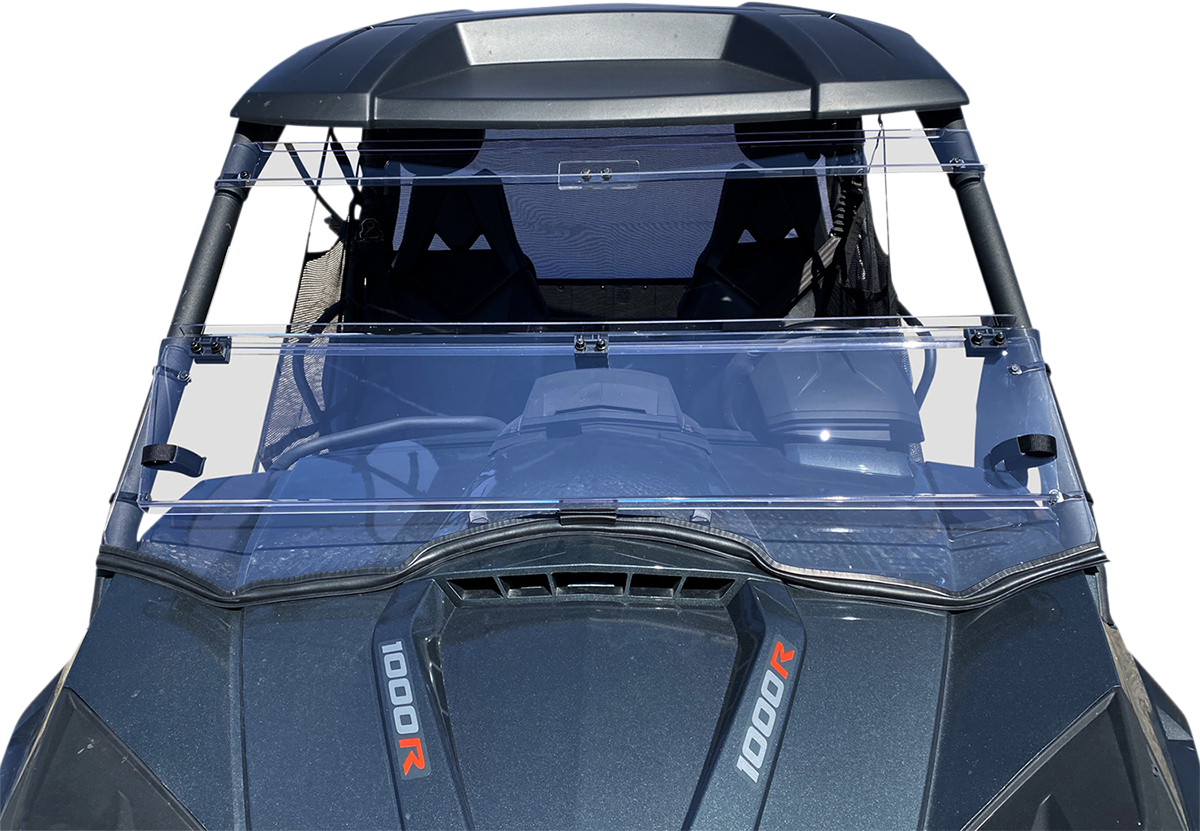MOOSE OFFROAD Full Folding Windshield - Deluxe - Commander V000352-12200M