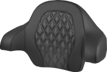 SADDLEMEN Tour-Pak® Backrest Pad - Lattice Stitch - Black Stitch - FL '14-'25 814-07-20700