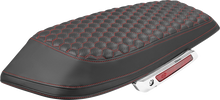 SADDLEMEN Saddlebag Lid Covers - Honeycomb - Red Stitch - FLH/FLT '23-'25 L870-23-19004