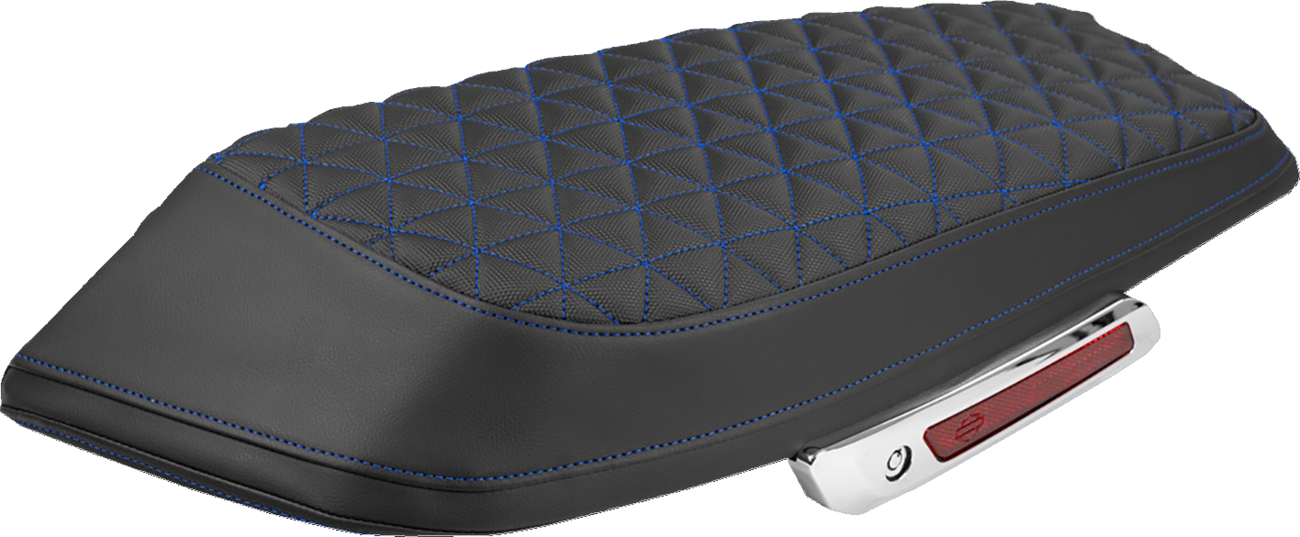 SADDLEMEN Saddlebag Lid Covers - Tri-Gripper - Blue Stitch - FLH/FLT '23-'25 L870-23-21101