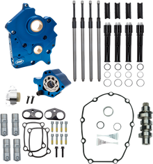 S&S CYCLE Cam Chest Kit - Oil Cooled - Chain Drive - 475 Cam - Black Pushrod Tubes - M8 310-1012C