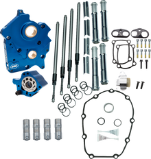 S&S CYCLE Cam Chest - Oil Cooled - Chain Drive - Chrome Pushrod Tubes - M8 310-1263A