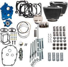 S&S CYCLE Power Pack - Oil Cooled - 550C - Black Granite w/Highlight - Chrome Pushrod Tubes - M8 310-1109D