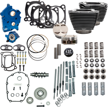 S&S CYCLE Power Pack - Oil Cooled - 550G - Black Granite w/Highlight - Chrome Pushrod Tubes - 114"/117" M8 310-1238D