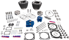 S&S CYCLE Power Package - Water Cooled - 496 Chain Drive - Black Granite w/Highlight - M8 310-1400A