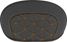 SADDLEMEN Mini Contour Sissy Bar Pad - Tri-Gripper - Orange Stitch 061021103