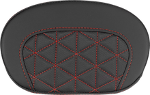 SADDLEMEN Mini Contour Sissy Bar Pad - Tri-Gripper - Red Stitch 061021104