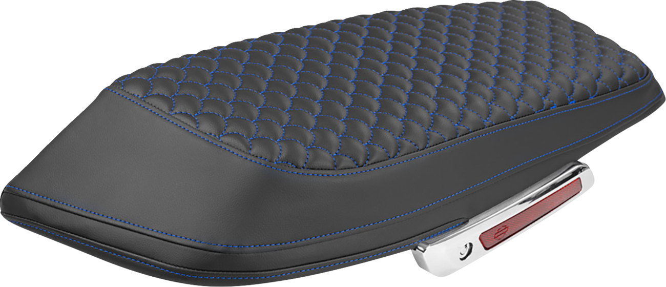 SADDLEMEN Saddlebag Lid Covers - Dragon Scale - Blue Stitch - FLH/FLT '23-'25 L870-23-20901