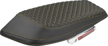 SADDLEMEN Saddlebag Lid Covers - Dragon Scale - Gold Stitch - FLH/FLT '23-'25 L870-23-20907