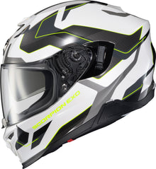 Exo T520 Full Face Helmet Zuse White/Hi Viz Md