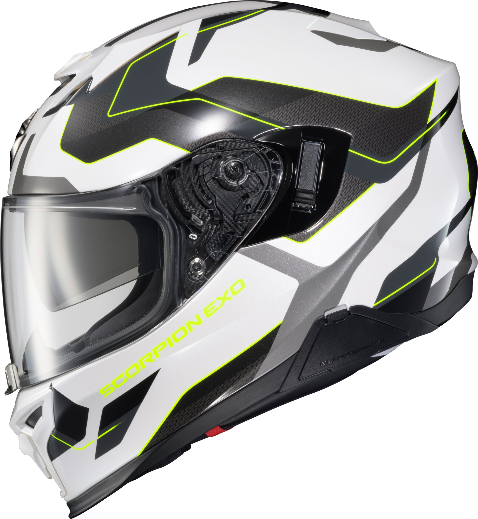 Exo T520 Full Face Helmet Zuse White/Hi Viz Xl