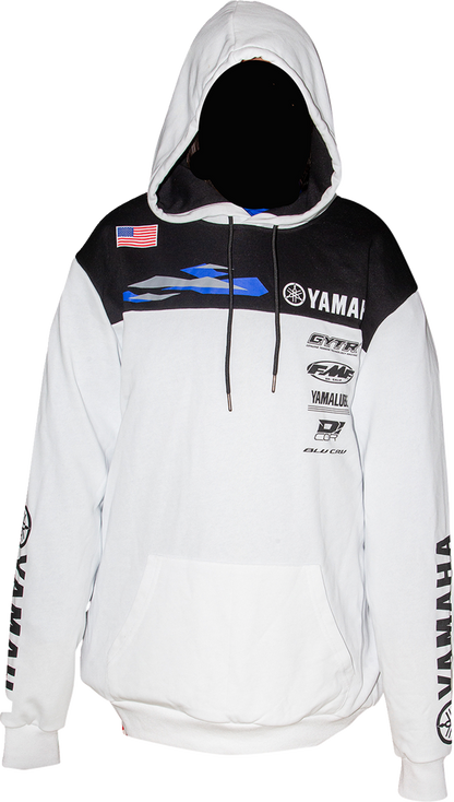 D'COR VISUALS Yamaha Team2 Sweatshirt - White - XL 85-223-4