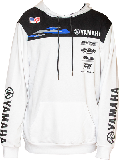 D'COR VISUALS Yamaha Team2 Sweatshirt - White - Medium 85-223-2
