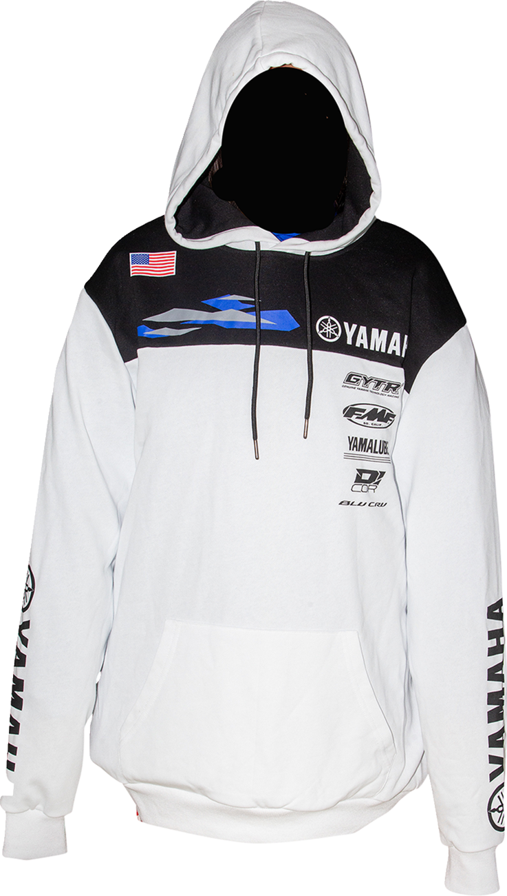 D'COR VISUALS Yamaha Team2 Sweatshirt - White - 2XL 85-223-5