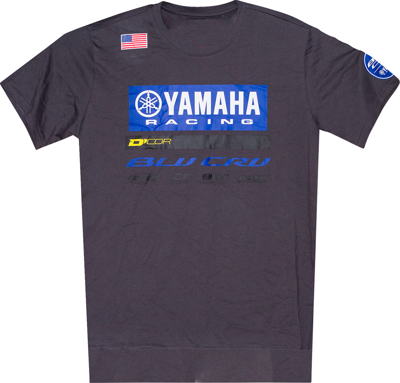 D'COR VISUALS Yamaha Factory2 T-Shirt - Gray - 2XL 80-135-5
