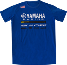 D'COR VISUALS Yamaha Factory2 T-Shirt - Blue - 2XL 80-136-5