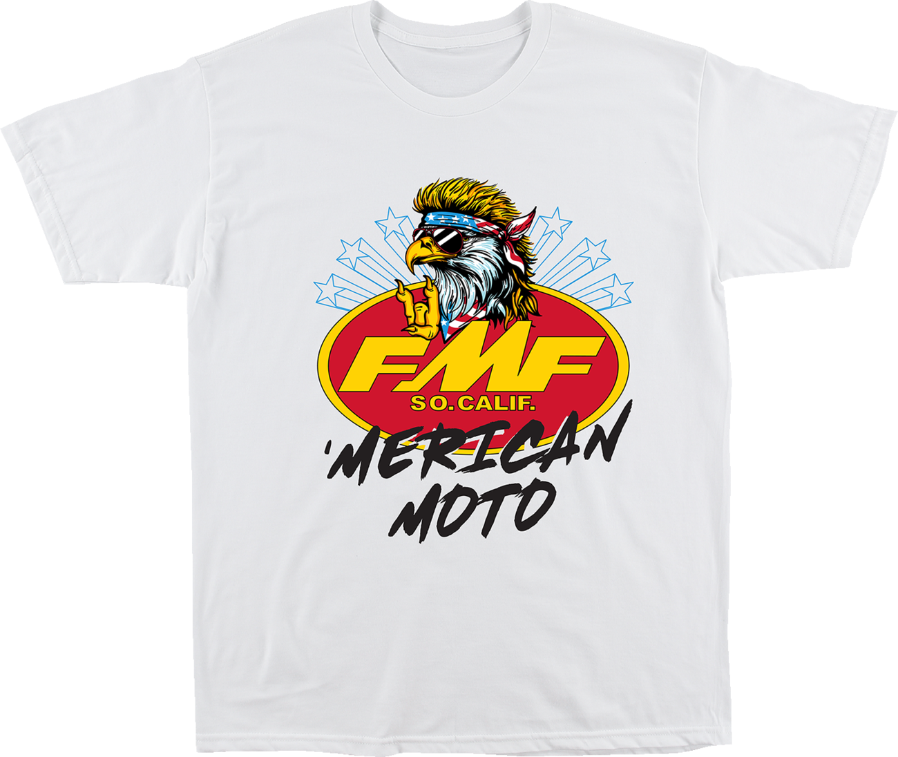 FMF Merican Moto T-Shirt - White - Large SU26118905-WHT-L