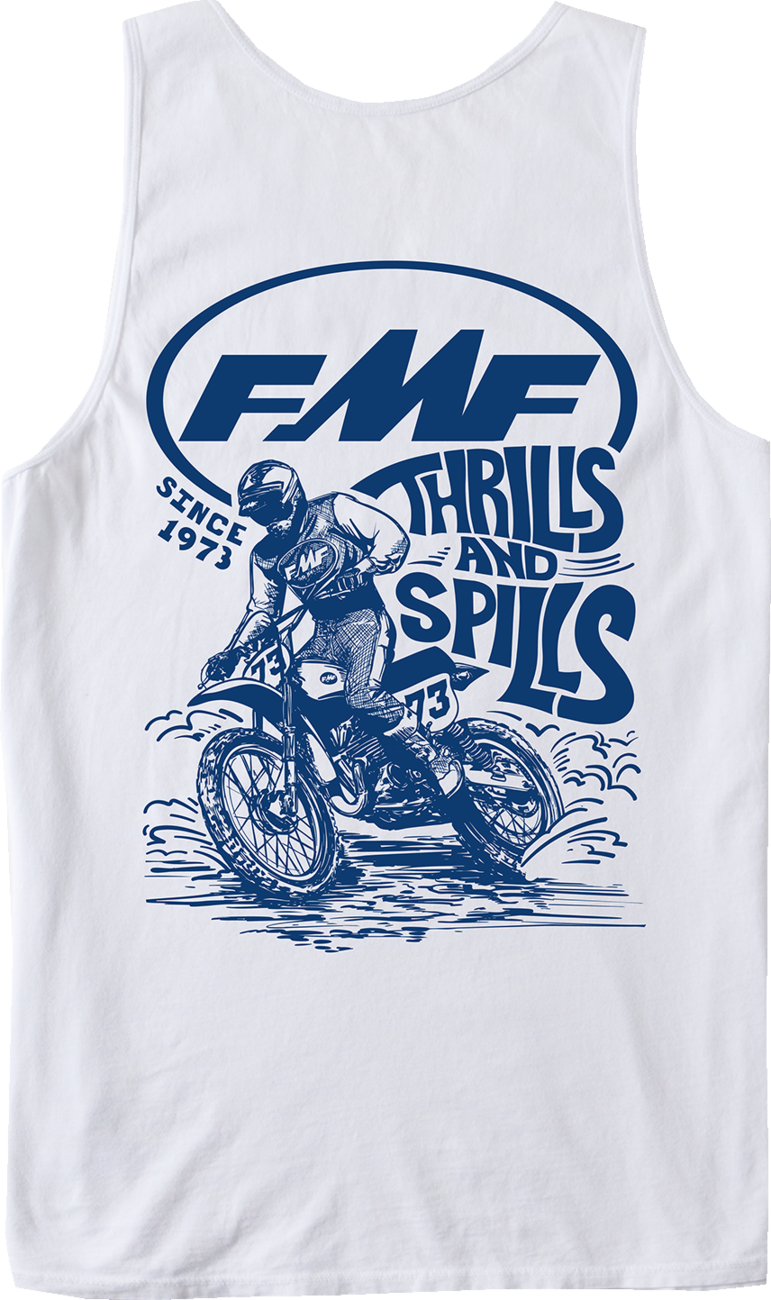 FMF Lean In Tank Top - White - Large SU26123900-WHT-L