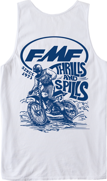 FMF Lean In Tank Top - White - Large SU26123900-WHT-L