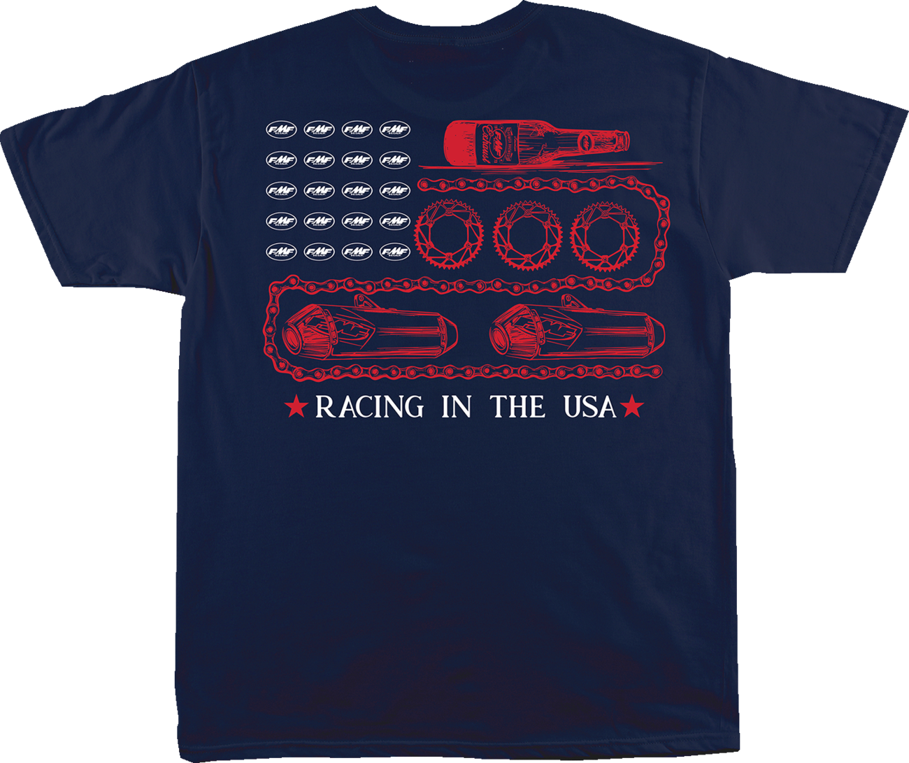 FMF Racing in the USA T-Shirt - Navy - 2XL SU26118901-NVY-2X
