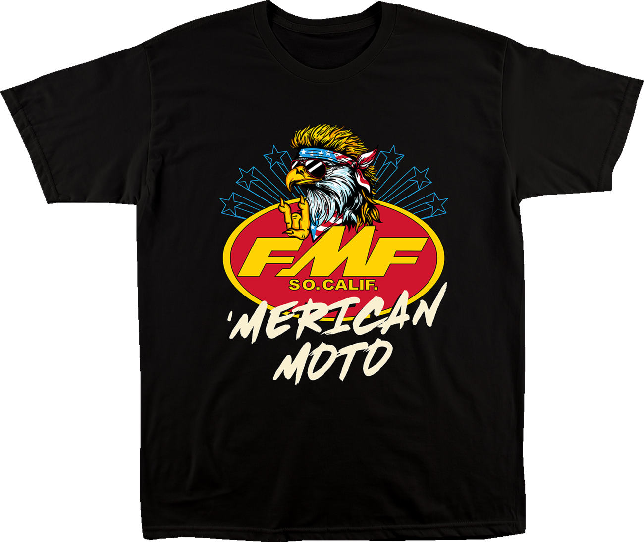 FMF Merican Moto T-Shirt - Black - Medium SU26118905-BLK-M