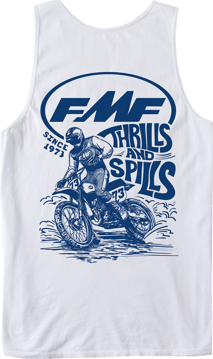 FMF Lean In Tank Top - White - XL SU26123900-WHT-XL