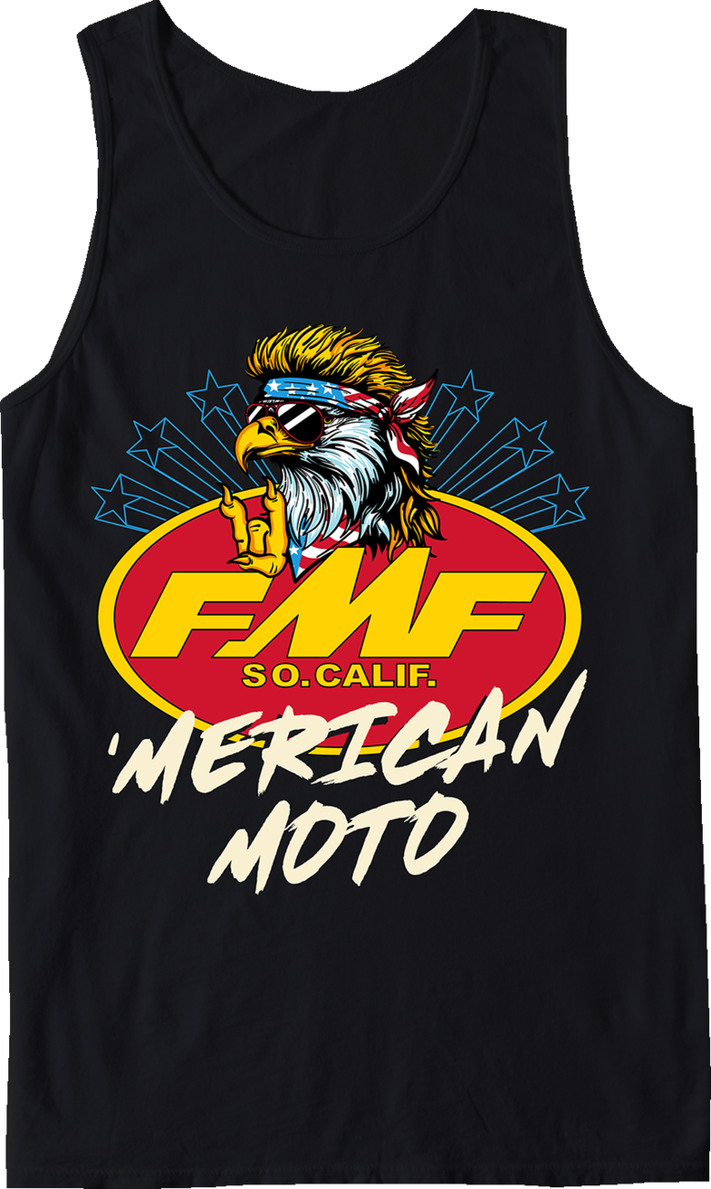 FMF Merican Moto Tank Top - Black - Large SU26123901-BLK-L
