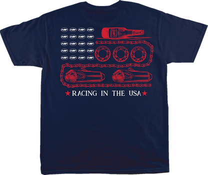 FMF Racing in the USA T-Shirt - Navy - Medium SU26118901-NVY-M