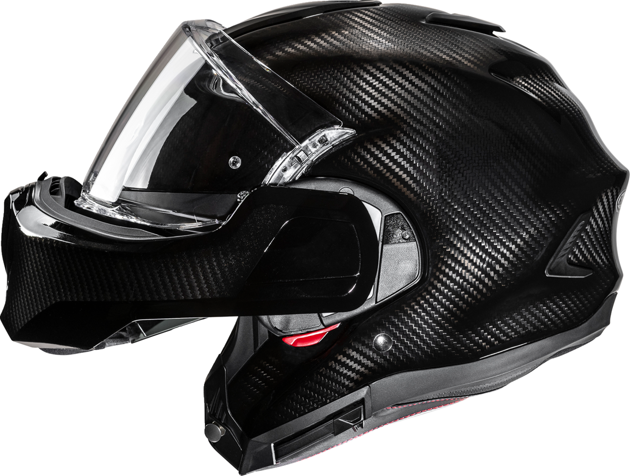 HJC F100 Carbon Modular Helmet - Solid - Matte Carbon - Medium EB20NUS51MCV