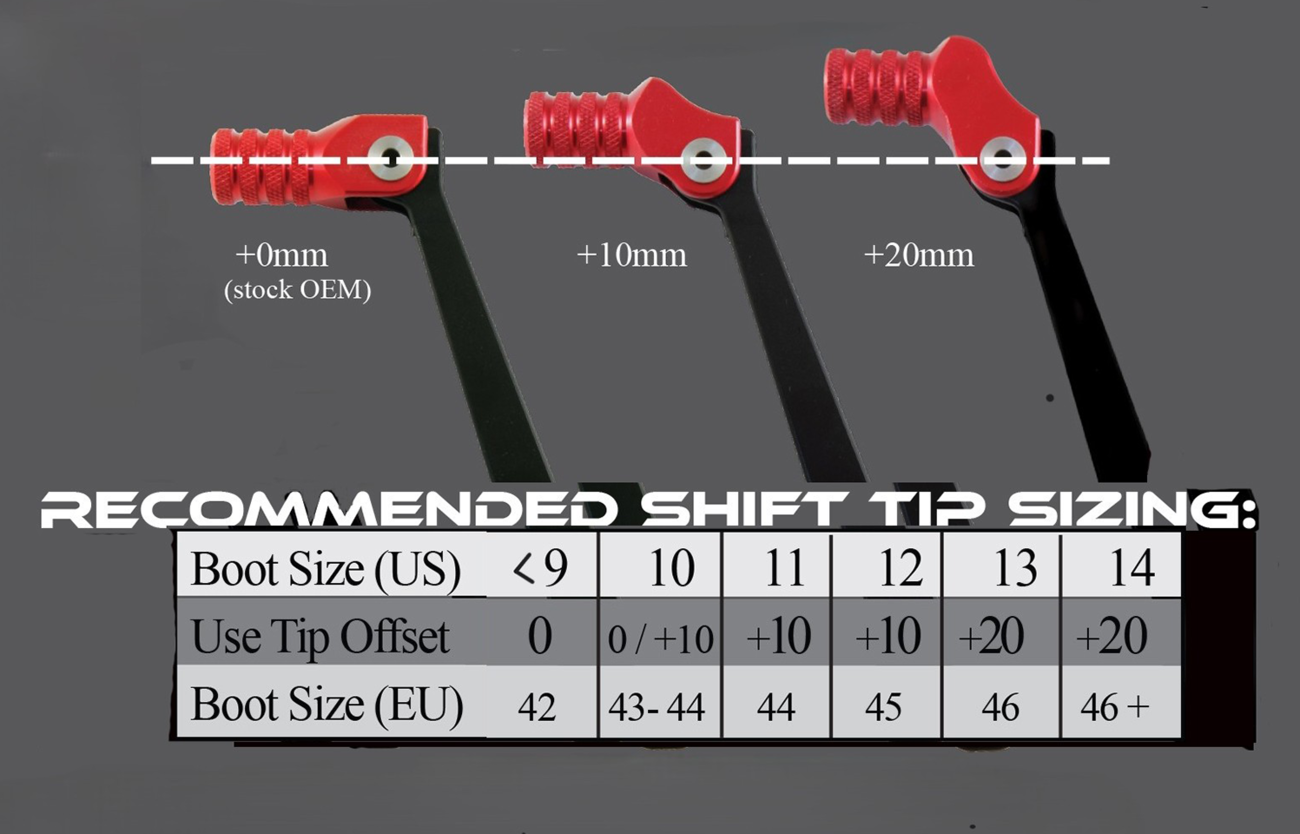 MOOSE OFFROAD Forged Shift Lever - Orange - 10 mm Offset - KTM 81-0567-06-40