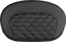 SADDLEMEN Mini Contour Sissy Bar Pad - Dragon Scale - Gray Stitch 061020902
