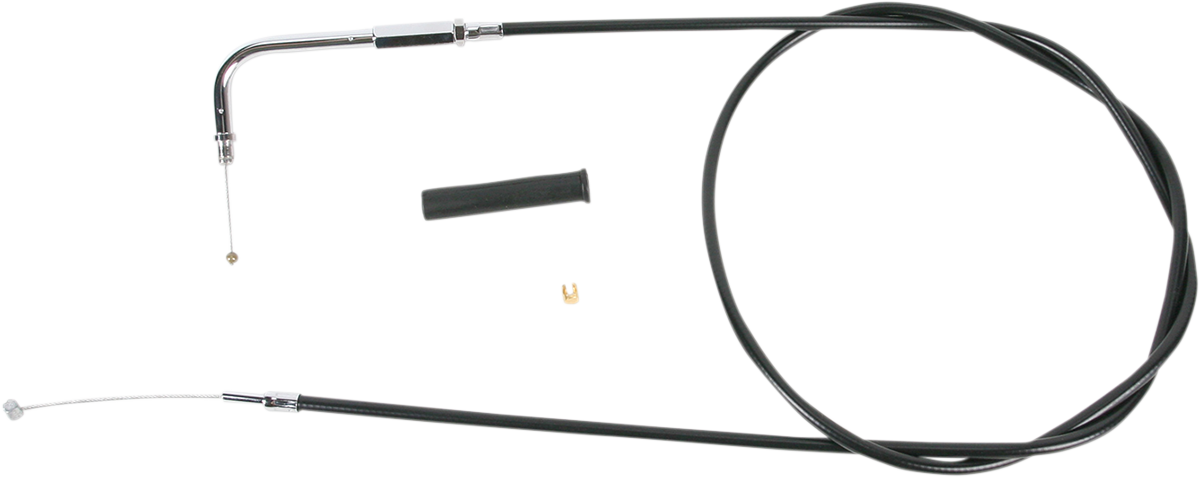 DRAG SPECIALTIES Black Vinyl Throttle Cable - 50" 4332150B