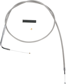 DRAG SPECIALTIES Stainless Braided Throttle Cable - 50" 5332150B
