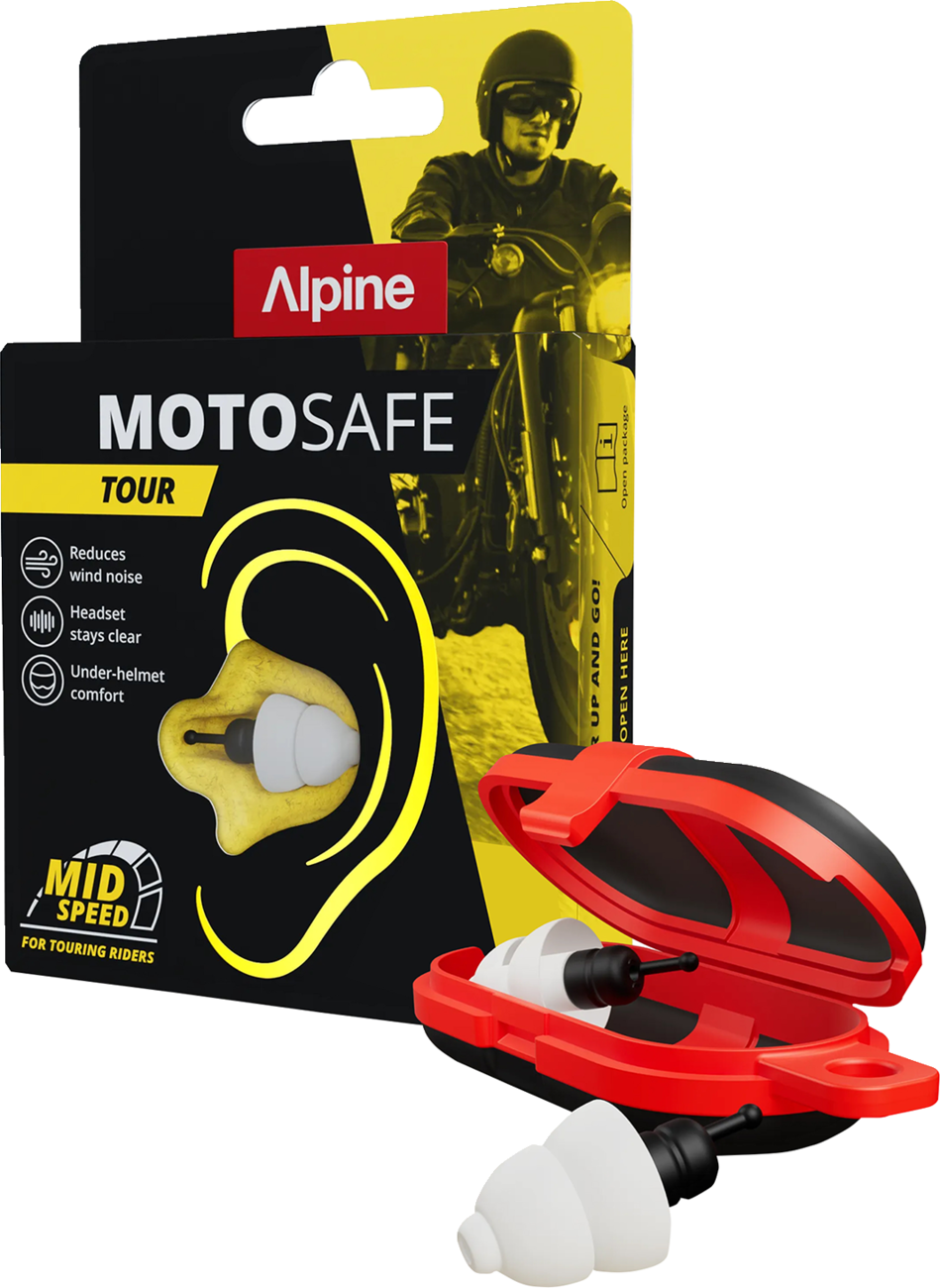 ALPINE HEARING PROTECTION MotoSafe Earplugs - 2026 - Tour 111.23.401 