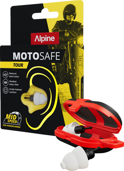 ALPINE HEARING PROTECTION MotoSafe Earplugs - 2026 - Tour 111.23.401 