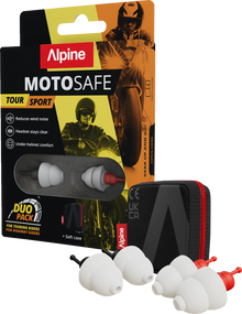 ALPINE HEARING PROTECTION MotoSafe Earplugs - 2026 - Duo Pack 111.23.403