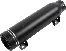 COBRA Neighbor Haters Slip-On Muffler - Short - Dual Grove Tip - Black 6522B