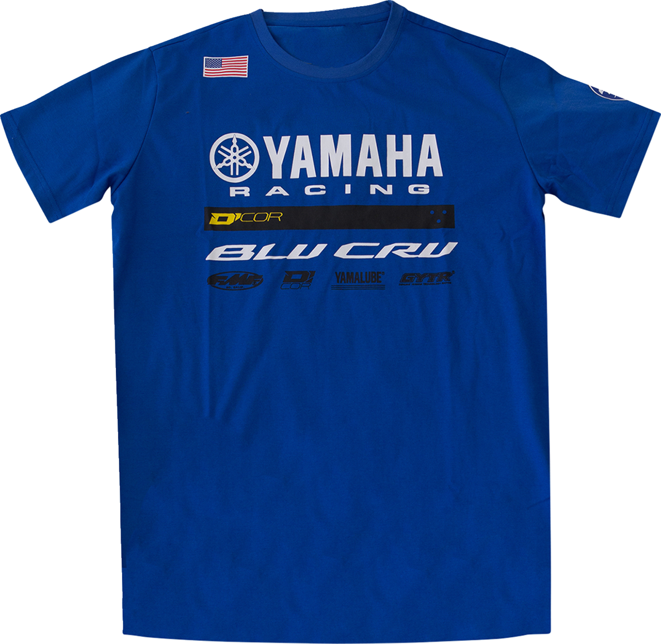 D'COR VISUALS Yamaha Factory2 T-Shirt - Blue - Large 80-136-3