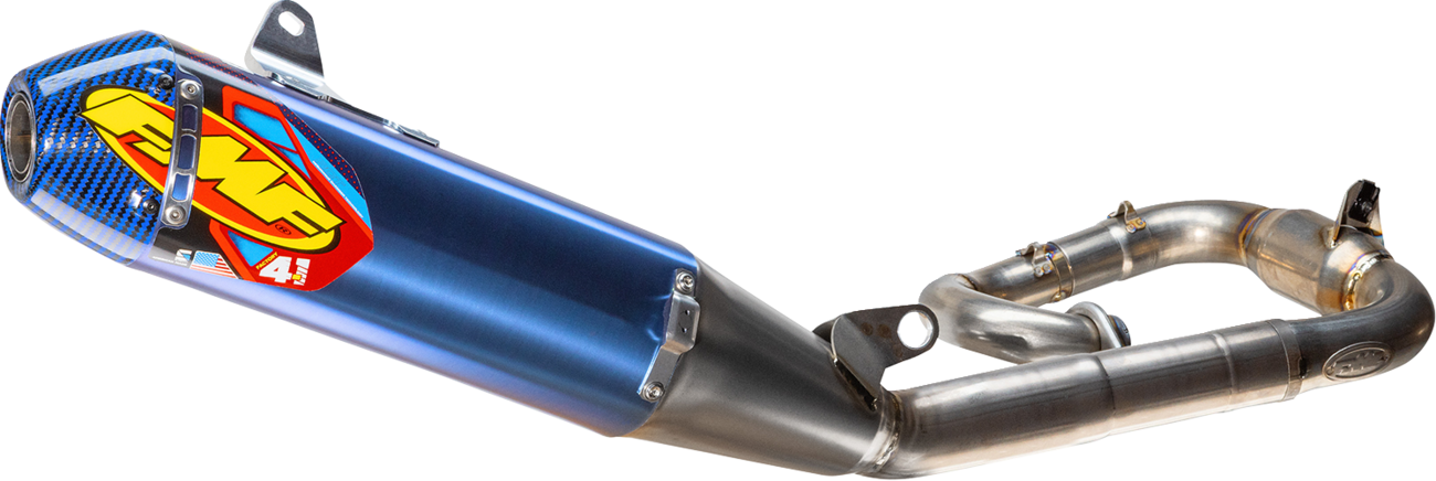 FMF Factory 4.1 RCT Exhaust System - Carbon End Cap - Titanium - MegaBomb 044484