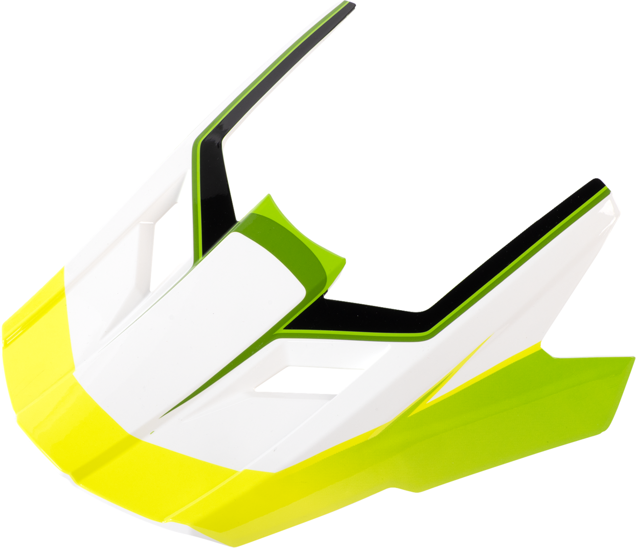 Z1R Dirt Maxx Visor Kit - Vortex - White/Green - XS-M 0132-1938