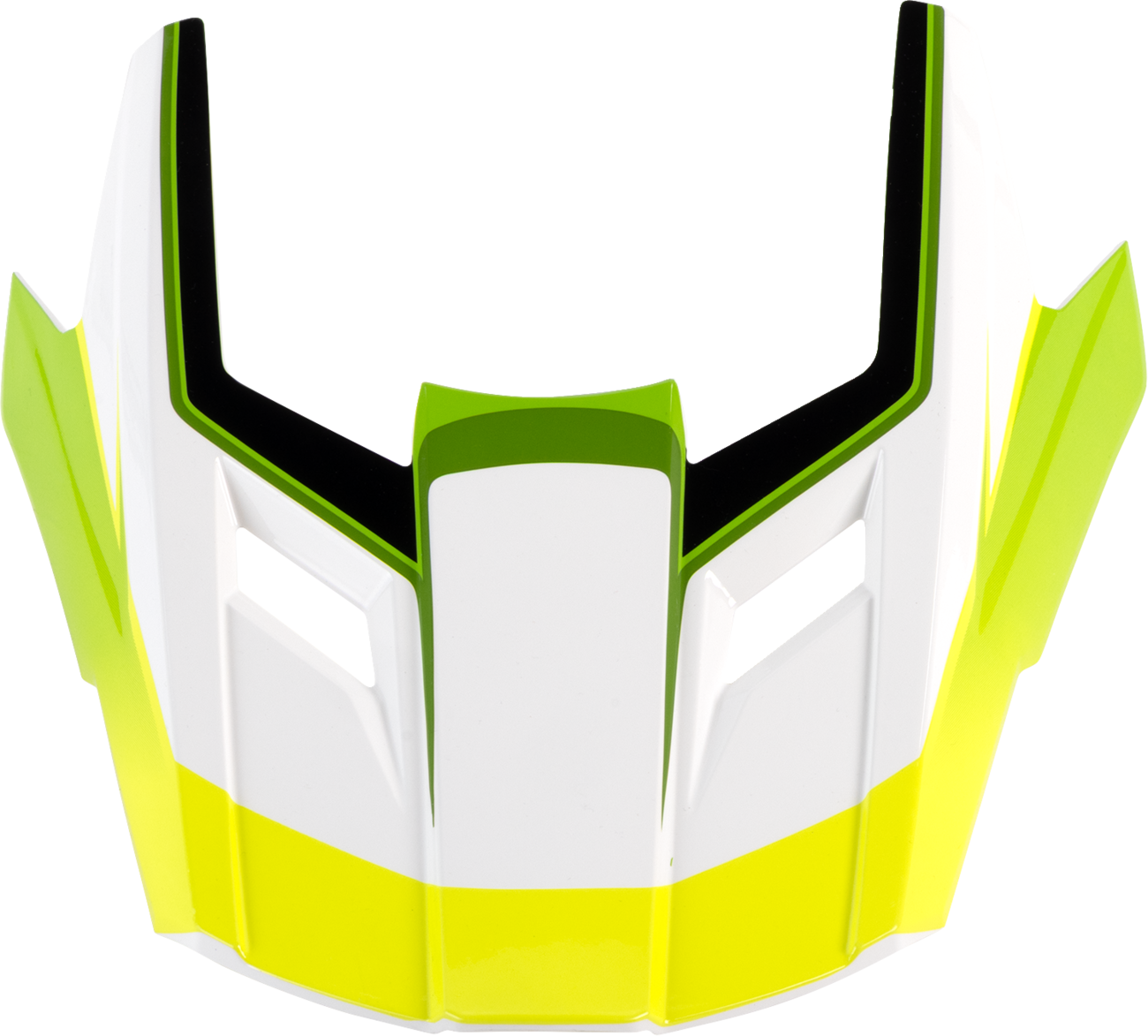 Z1R Dirt Maxx Visor Kit - Vortex - White/Green - XS-M 0132-1938